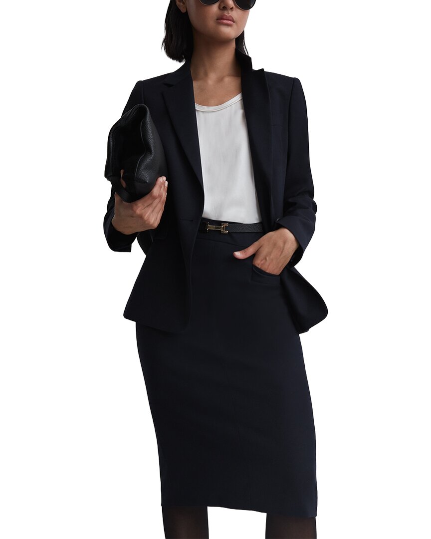 Reiss Reiss Haisley Tailored Wool-Blend Skirt
