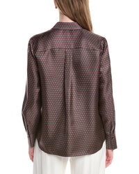 Lafayette 148 New York Scottie Silk Blouse
