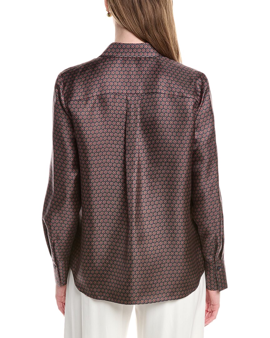 Lafayette 148 New York Scottie Silk Blouse