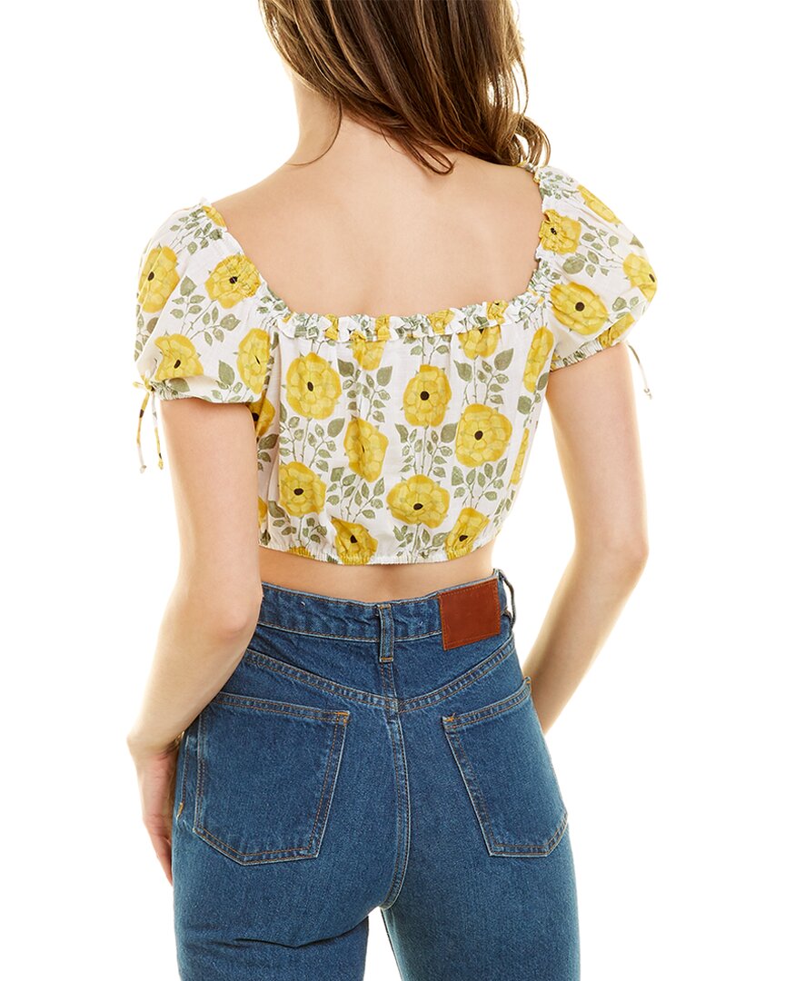 Celina Moon Short Sleeve Crop Top