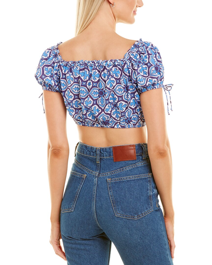 Celina Moon Short Sleeve Crop Top