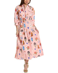 Borgo De Nor Uma Linin-Blend Shirtdress