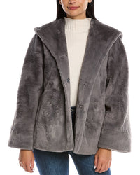 Cinzia Rocca Icons Fuzzy Jacket Grey Multi