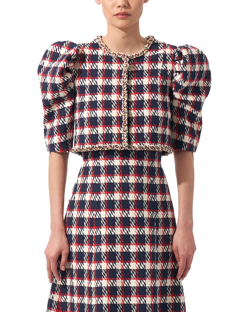 Carolina Herrera Chain Collar Top Multi