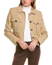 Theo The Label Gaia Military Jacket Brown Multi