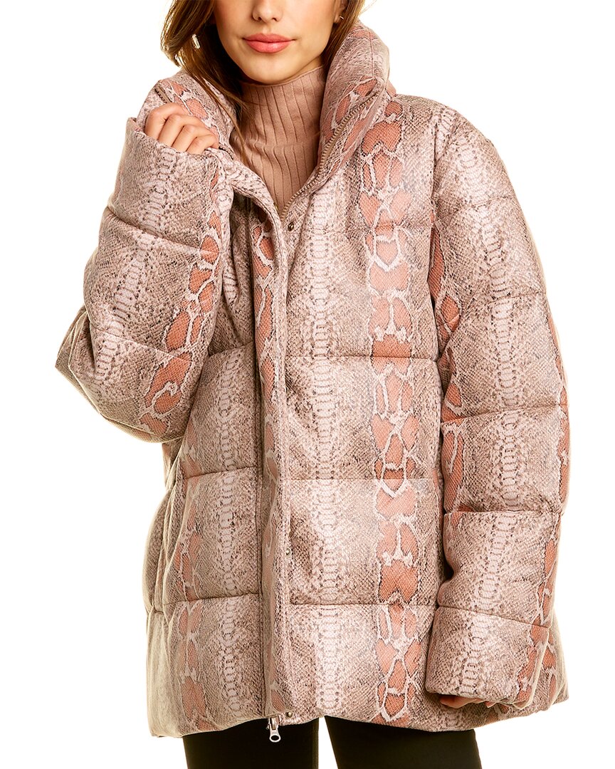 Unreal Fur Puffer Jacket 2 Pink