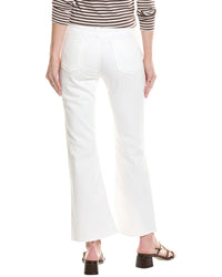 Hudson Jeans Barbara High-Waist White Bootcut Crop Jean
