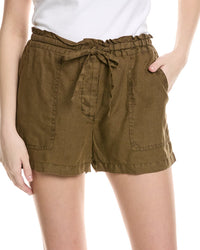 Michael Stars Paulette Linen Ruffled Waist Short