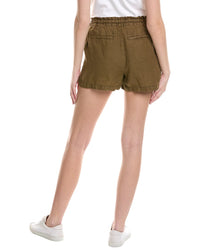 Michael Stars Paulette Linen Ruffled Waist Short