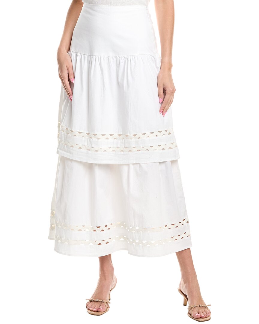 Sail To Sable Ric-Rac Midi Skirt