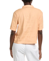 Monrow Short Sleeve Linen Vacation Shirt