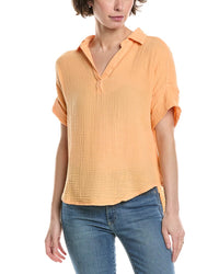 Michael Stars Gigi Popover Top Regular 0 (XS) Orange