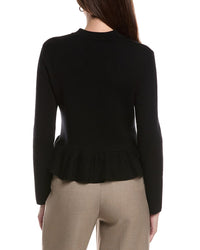 Bruno Magli Bruno Magli Merino Wool Peplum Sweater Jacket