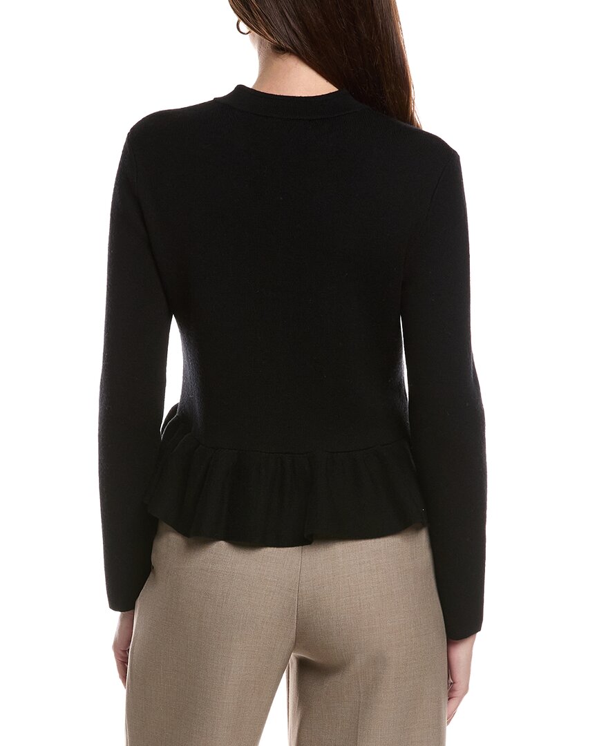Bruno Magli Bruno Magli Merino Wool Peplum Sweater Jacket