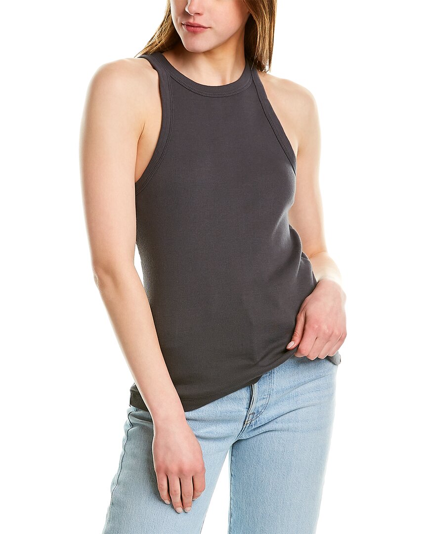 James Perse Womens Cutaway Rib Tank, 3