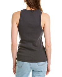 James Perse Womens Cutaway Rib Tank, 3