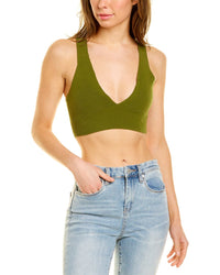 Good American Knit Bralette 6 Green
