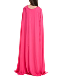 Carolina Herrera Ruched Neck Halter Gown