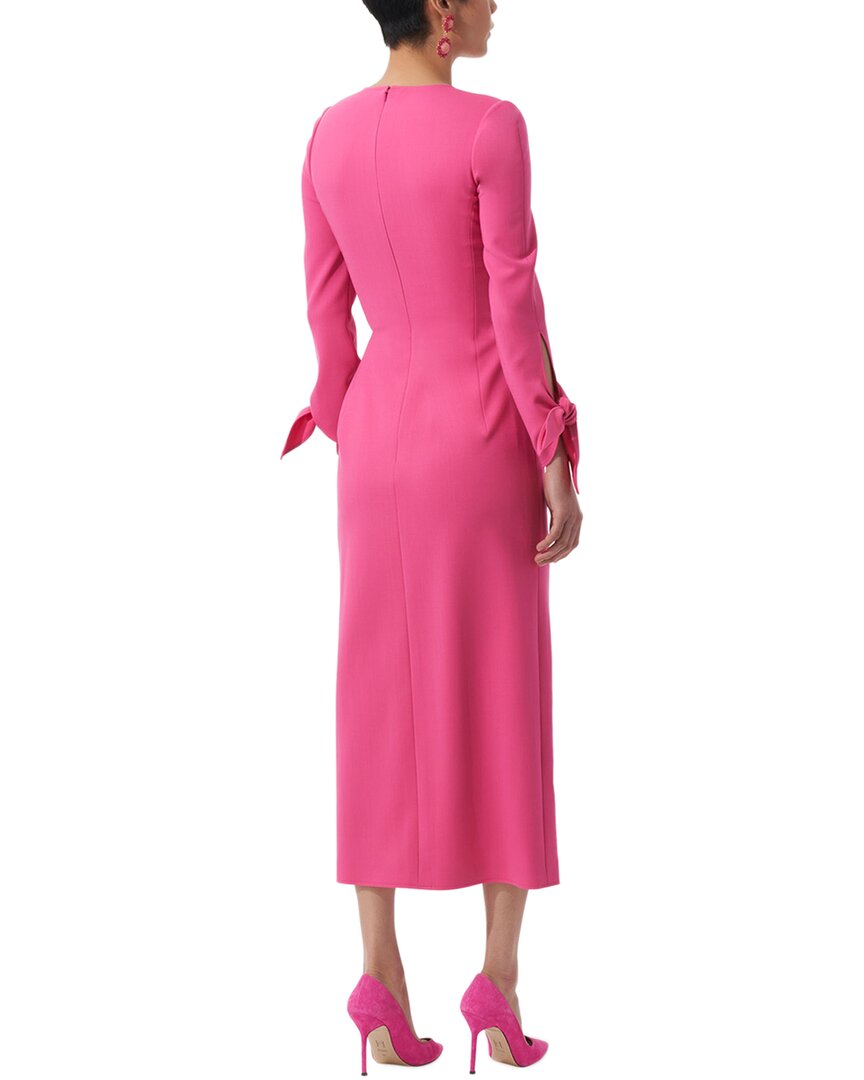 Carolina Herrera Crewneck Wool-Blend Midi Dress