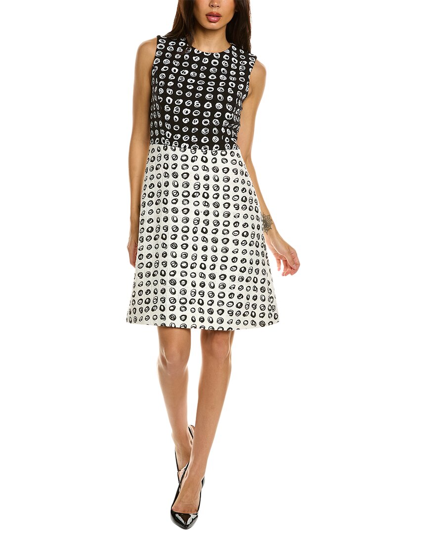 Oscar de la Renta Oscar De La Renta Scribble Dots Dress