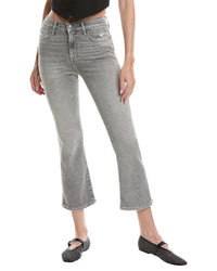 7 For All Mankind Luxe Vintage High-Waist Imprint Slim Kick Jean Grey Multi