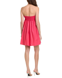 Susana Monaco Poplin Tube Flared Mini Dress