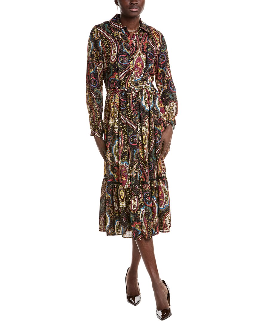 T Tahari Maxi Shirtdress Red