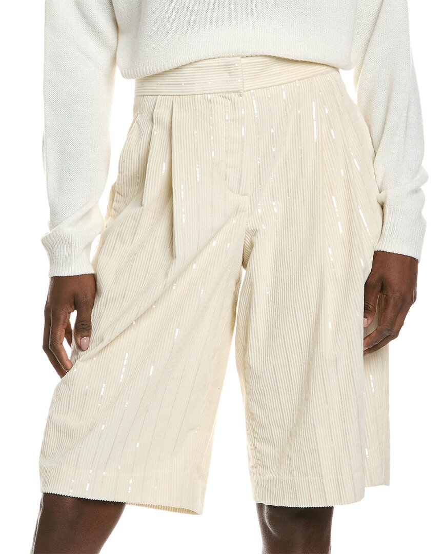 Brunello Cucinelli Cashmere-Blend Short Multi 40