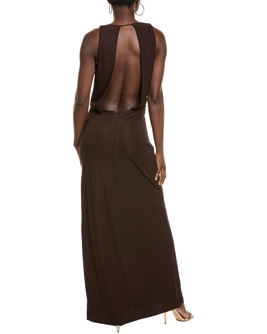 Simkhai Kosme Deep V-Neck Gown