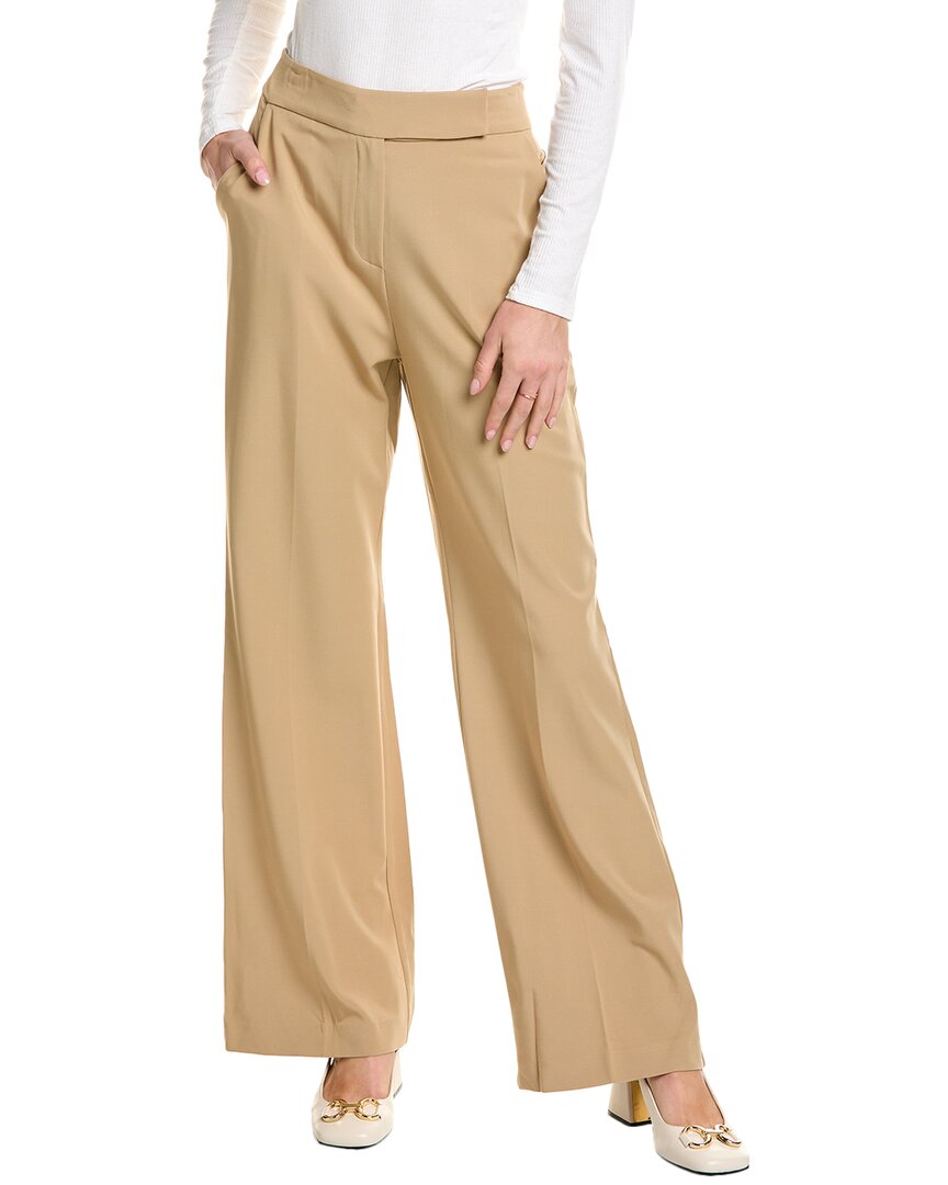 Theo The Label Gaia Wide Leg Pant Brown Multi