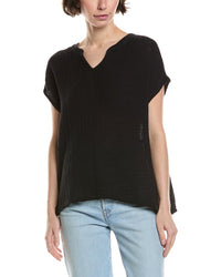 Michael Stars Naomi Gauze Top Regular 0 (XS) Black