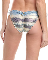 Pq Swim Lettuce Edge Tie Full Bikini Bottom