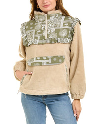 Lea & Viola Ruffle Teddy Jacket Multi