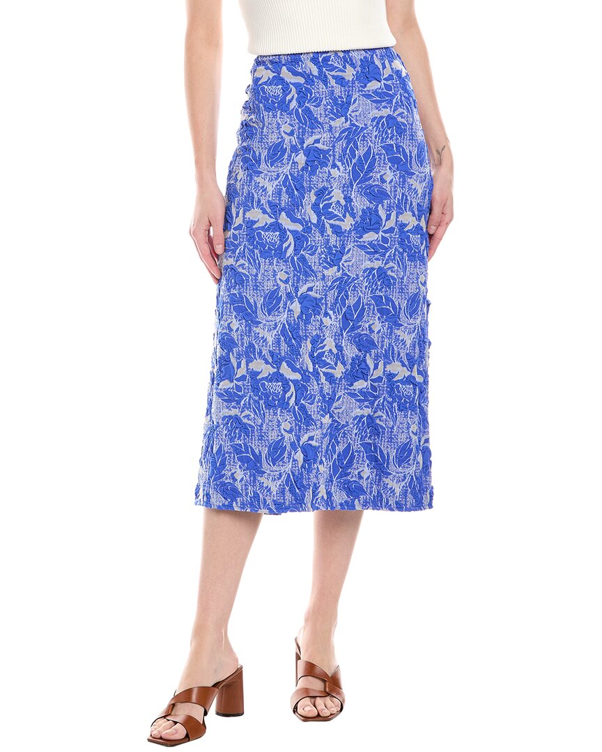 Patbo Jacquard Midi Skirt Blue