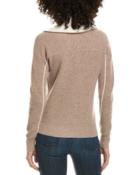 Incashmere Zipper Big Polo 1/4-Zip Wool & Cashmere-Blend Sweater