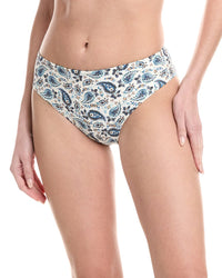 Monte And Lou Mid-Rise Bikini Bottom White