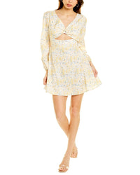 To My Lovers Cutout Mini Dress Yellow
