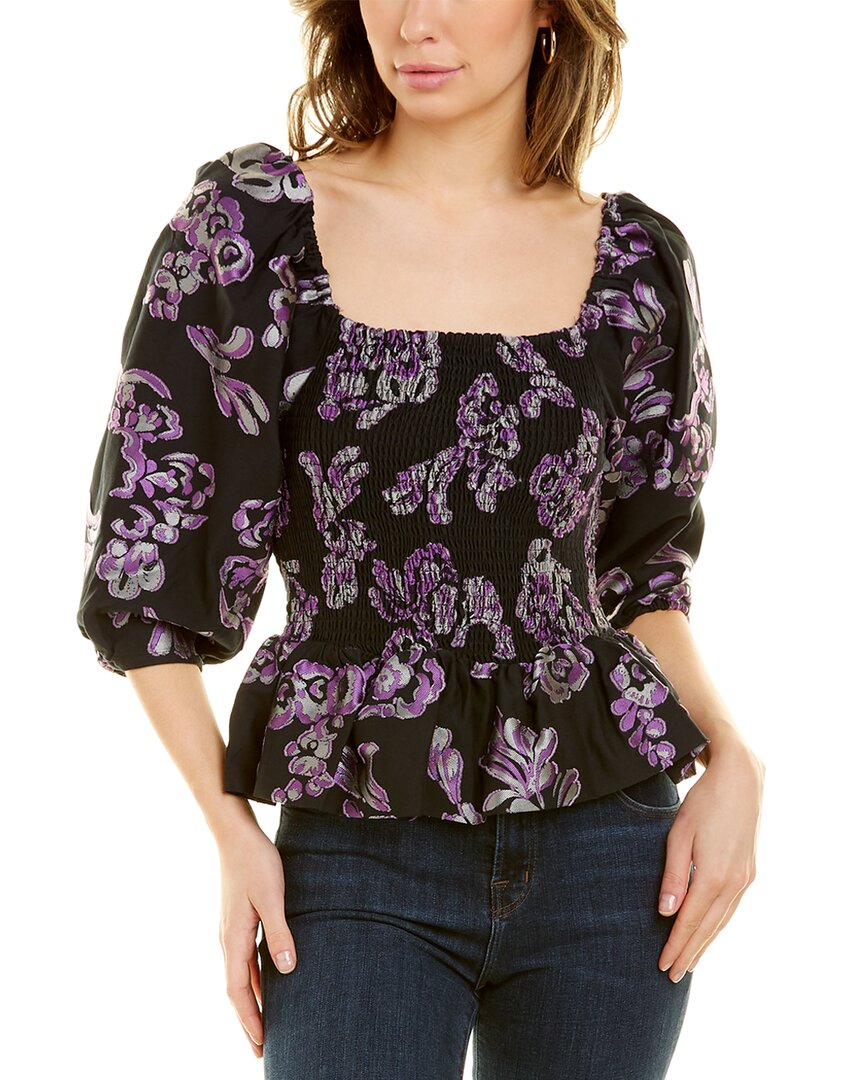 Tanya Taylor Emma Silk-Blend Top