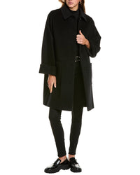 Cinzia Rocca Icons Medium Wool & Cashmere-Blend Coat 12 Black