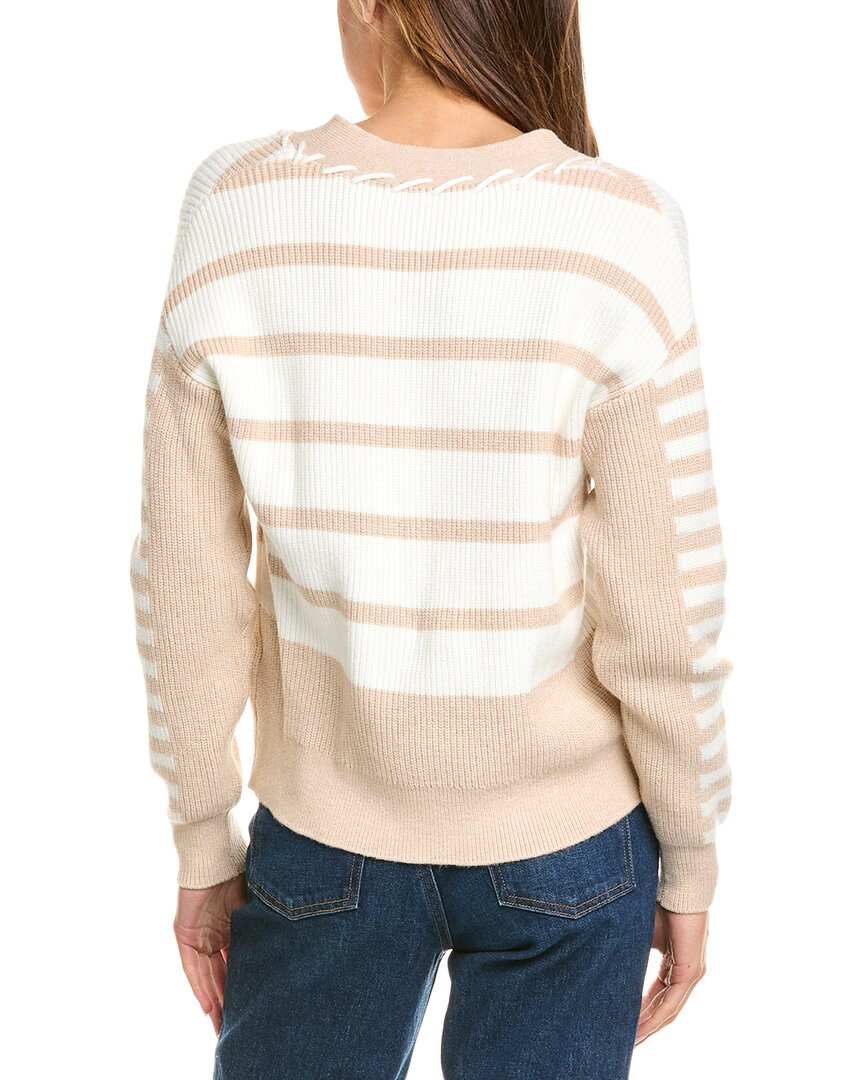 T Tahari Whipstitch Cardigan