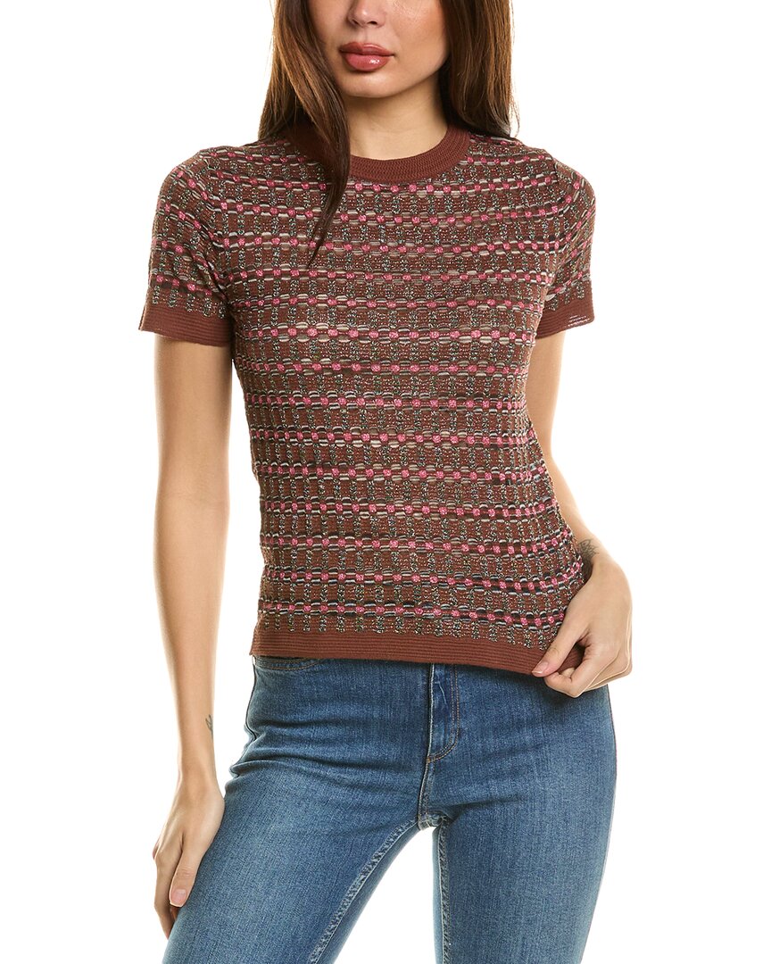 M Missoni Knit Top Brown Multi