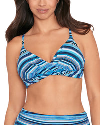 Skinny Dippers Tula Trixie V Neck Top Multi Regular 4 (S)