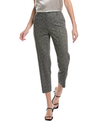 Lafayette 148 New York Clinton Wool-Blend Ankle Pant 2 Black