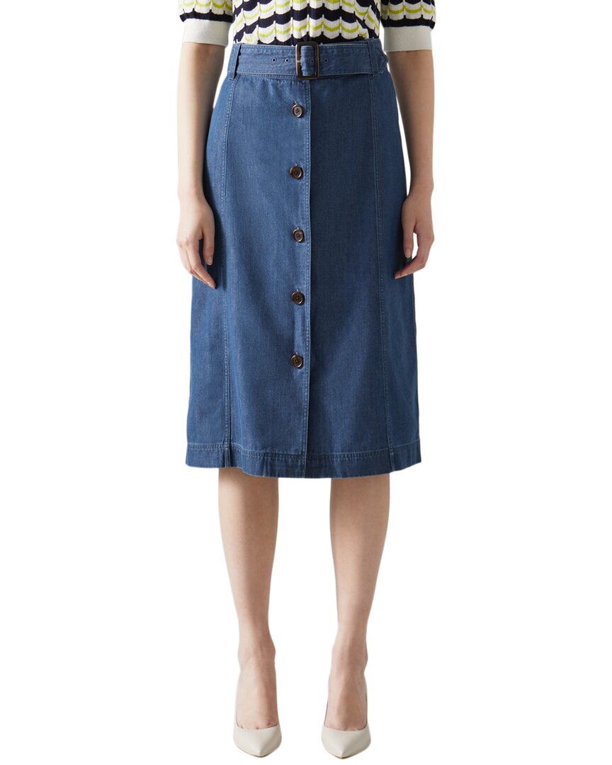 L.K.Bennett Oda Skirt Denim