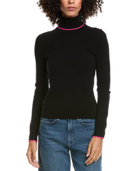 Incashmere Jersey Tipped Cashmere Sweater
