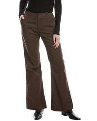 Re/Done Mid-Rise Flared Trouser Chocolate Jean Brown Multi