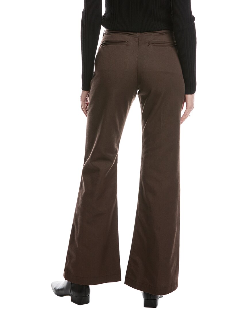 Re/Done Mid-Rise Flared Trouser Chocolate Jean