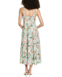 Colette Rose Tie Front Midi Dress