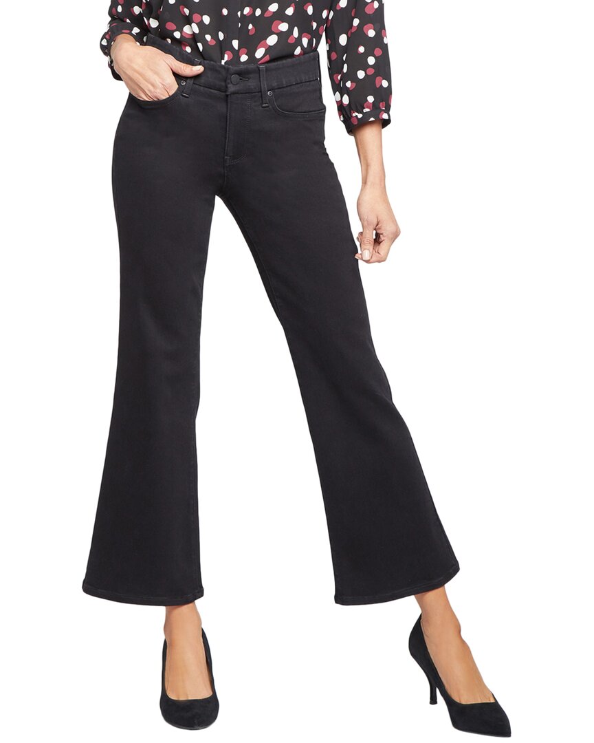 Nydj Womens Relaxed Black Rinse Flare Jean, Xxs