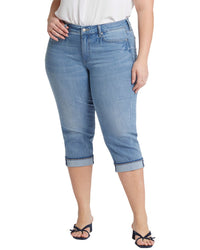 Nydj Plus Marilyn Lakefront Crop Jean Multi
